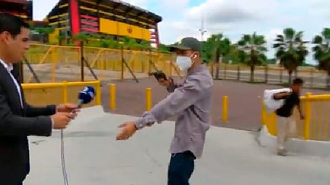 El video se viralizó en redes sociales (Fotograma/Diegordinola)