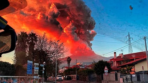 La erupción no provocó daños (Foto: FB/Montagna Magica)
