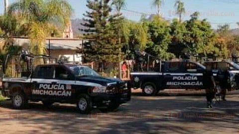 Ante lo sucedido, la Policía Michoacán, la Guardia Nacional y el Ejército realizan patrullajes por la región (Foto: RED-113)