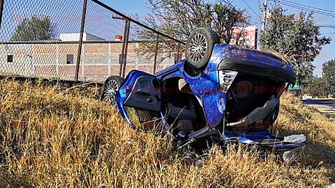 El accidente fue a pocos metros de la desviación hacia el Recinto Ferial, justo frente a Ciudad Industrial (Foto: Red 113)