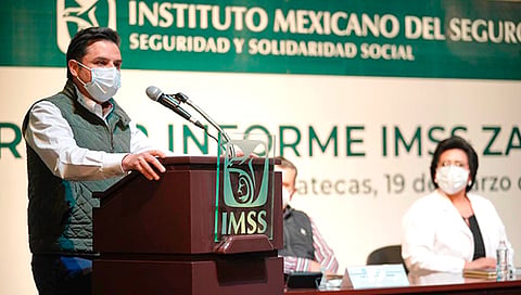 IMSS trabaja para recuperar servicios disminuidos por la pandemia, crecimiento de médicos especialistas y dignificación de espacios de trabajo: Zoé Robledo (Foto Cortesía)
