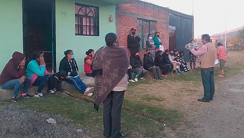 Solicitan servicios de agua potable, drenaje sanitario y calles pavimentadas (Foto Cortesía) 
