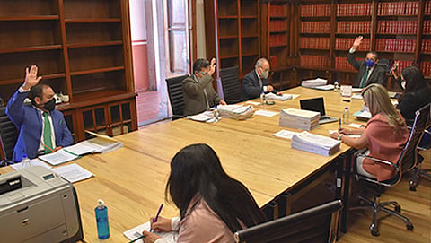 El Consejo está encabezado por el presidente Héctor Morales, e integrado por los consejeros Eli Rivera, Javier Gil, Dora Herrejón y Octavio Melchor (Foto Cortesía) 
