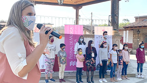 El coro involucrará a niños y jóvenes de 7 a 15 años en la música, con clases de solfeo, lectura de partituras y apoyarles en su salud mental y desarrollo social (Foto Cortesía) 