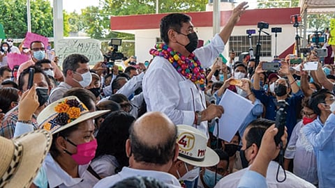 La Comisión Nacional de Elecciones señaló que encontraron infundadas las acusaciones de acoso sexual en su contra (Foto Facebook: Félix Salgado Macedonio)