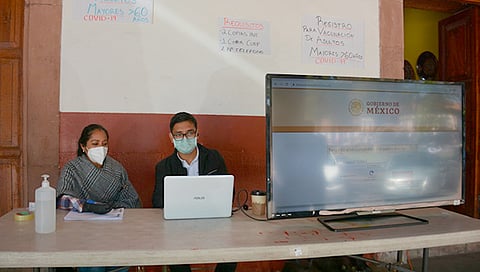 Se acordó garantizar la vacuna para las personas adultas mayores que habitan no solo en la cabecera municipal sino en tenencias y comunidades del municipio (Foto Cortesía) 