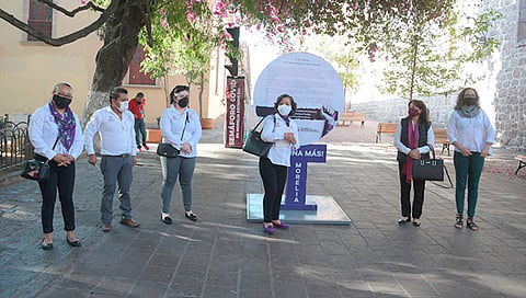 Con este acto, el Gobierno de Morelia arrancó Jornada de Sensibilización “Por los Derechos de las Mujeres” (Foto Cortesía) 