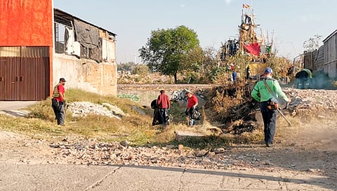 Limpiaron 80 metros del canal, así como la infraestructura de alcantarillado (Foto Cortesía) 
