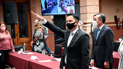 Abraham Ali Cruz continuará realizando acciones en favor del Distrito de Hidalgo (Foto Cortesía) 