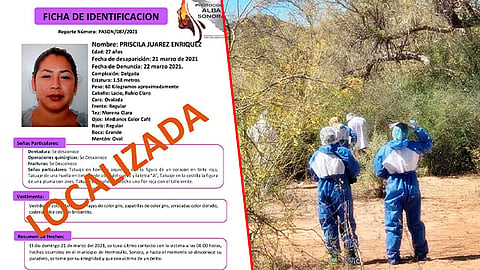 El cuerpo de la mujer fue localizado entre el monte (Foto: Especial)