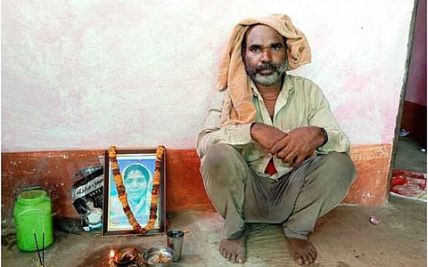 Arjun Sahariya, husband of the late Rampyari [Photo Credits - Satish Bhartiya]