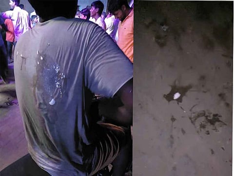 बारातियों पर फेंके गए अंडे 