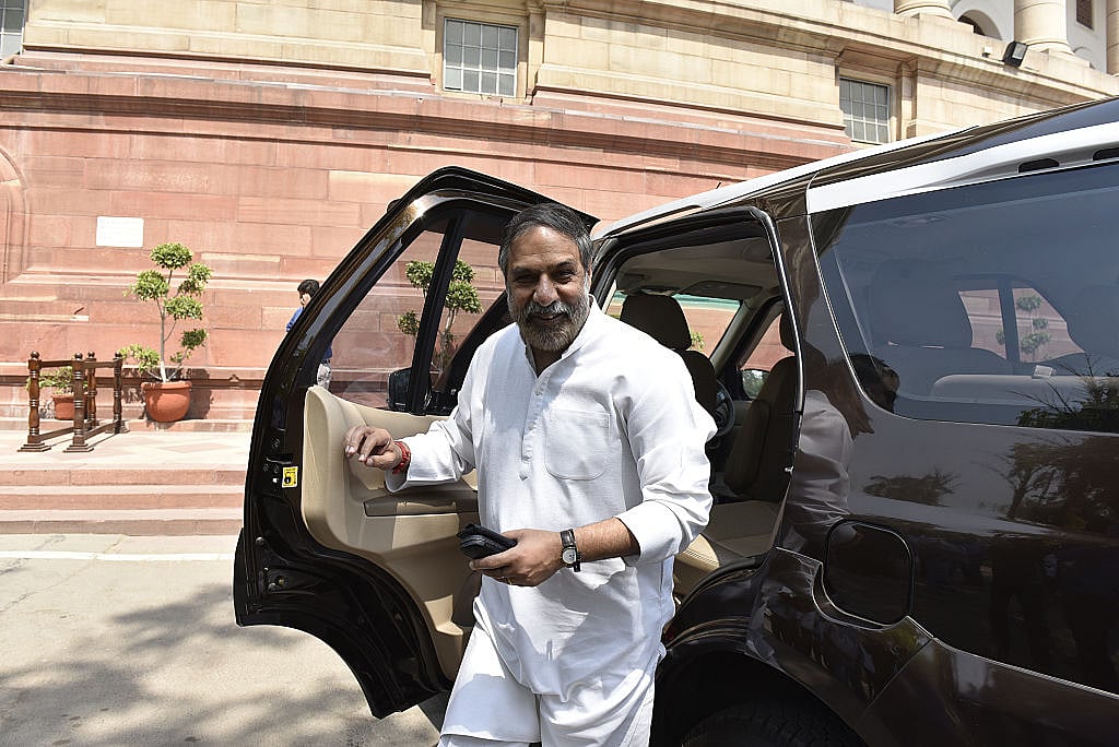 

Deputy Leader of Opposition in the Rajya Sabha, Congress MP Anand Sharma arrives at Parliament