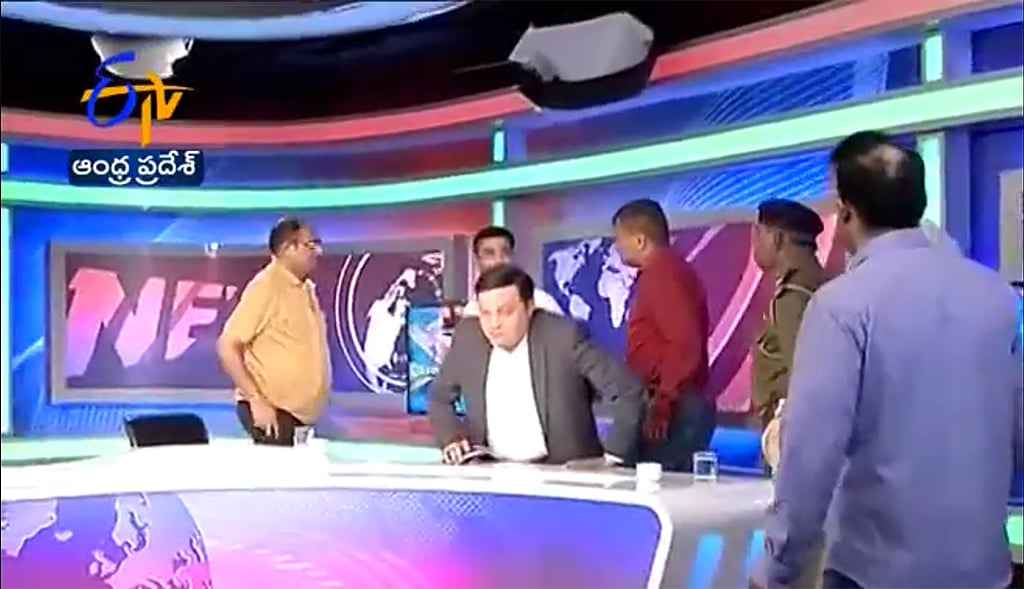 Gujarat: Mahesh Shah resurfaces in ETV studio; is detained