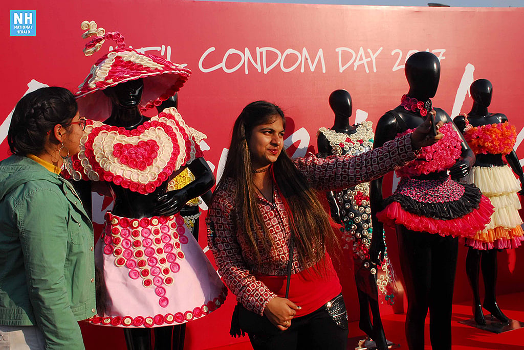 International Condom Day 2017: Condom Fashion Gallery in  Delhi