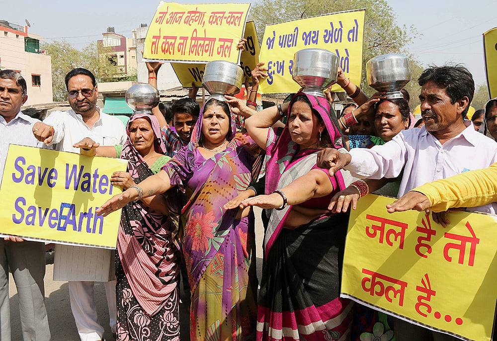 50% of people facing water scarcity live in India and China 