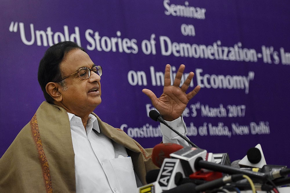 Chidambaram: “Q4 numbers will confirm economy badly hit”