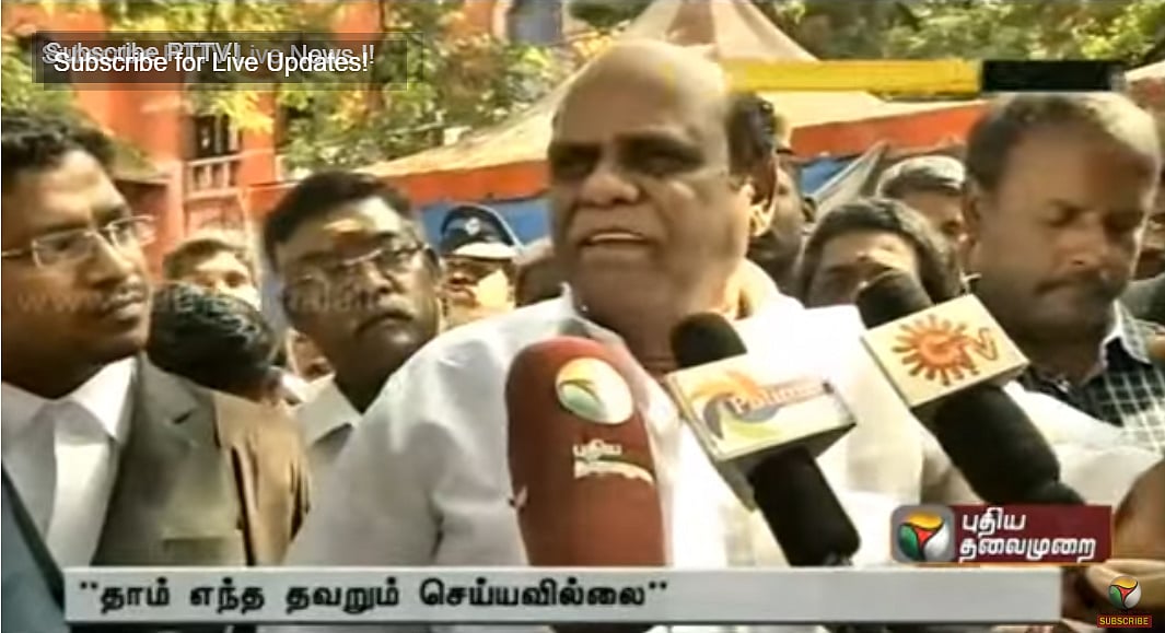 Contempt case: Justice CS Karnan appears before Supreme Court