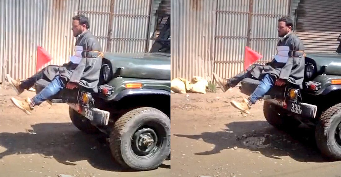 Outrage over Omar’s Abdullah’s video of army using a human shield