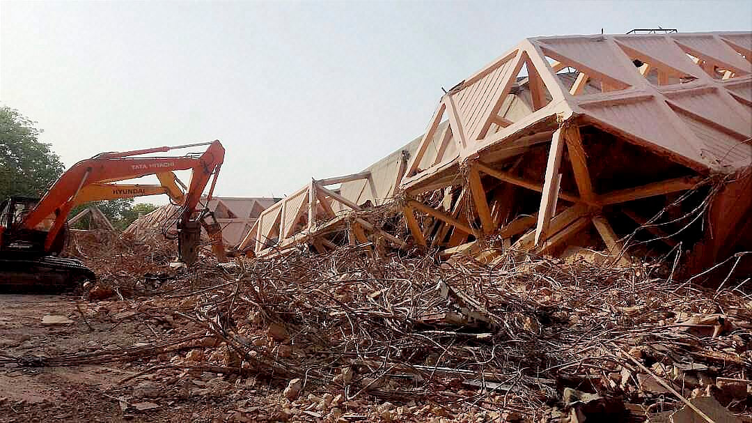Hall of Nations at Pragati Maidan demolished on Sunday night