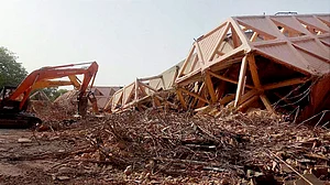 Hall of Nations at Pragati Maidan demolished on Sunday night