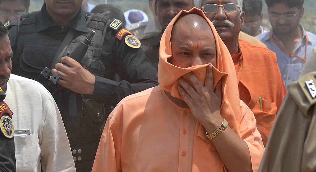 BJP MLA in UP misbehaves with police officer in Gorakhpur