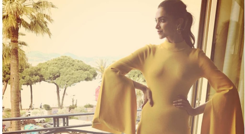 Entertainment: Deepika shimmers in yellow at Cannes