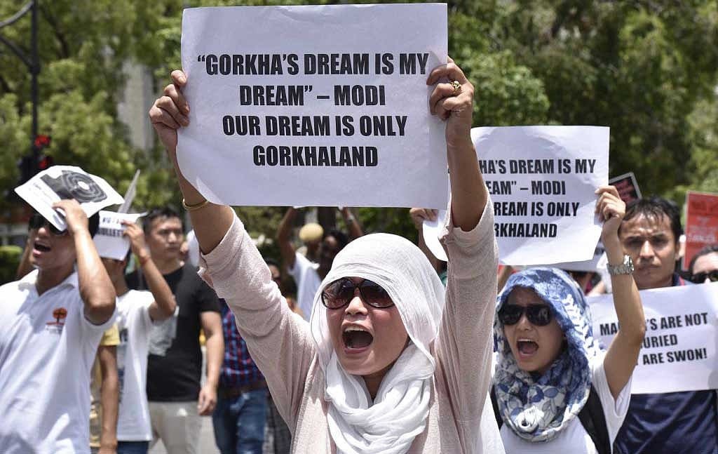 Leaderless Gorkha protesters deny China support