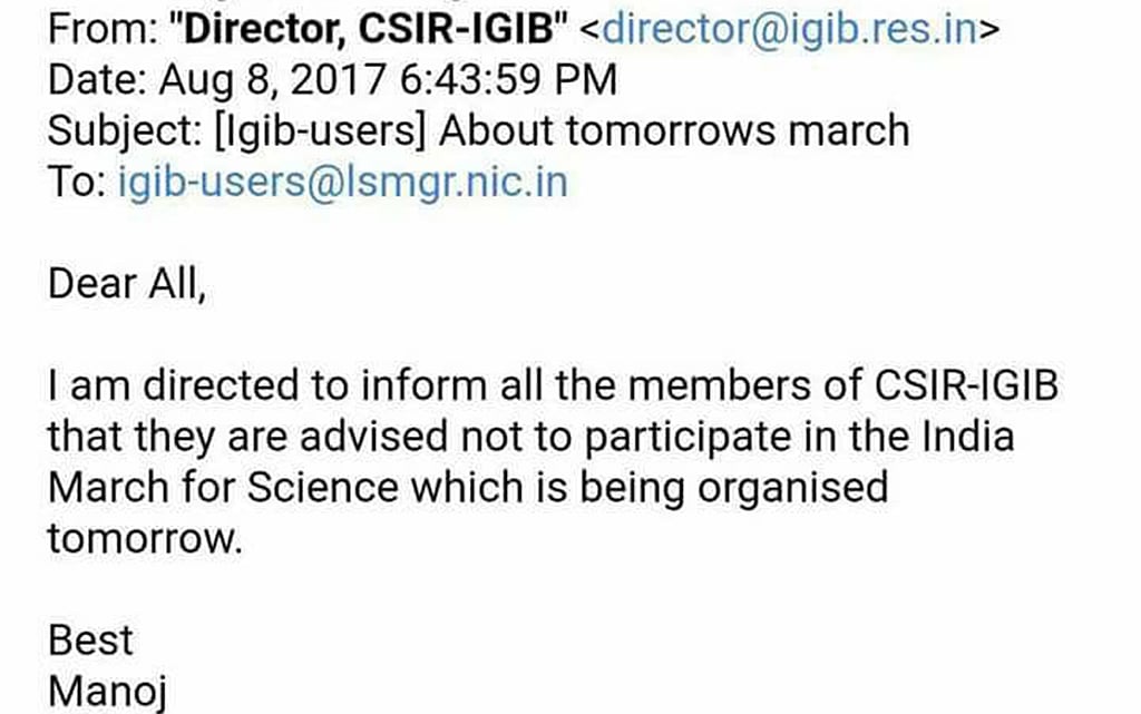 March for Science: Scientists were instructed to stay away