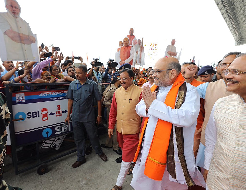 Party infighting greets Amit Shah as he lands in Uttarakhand