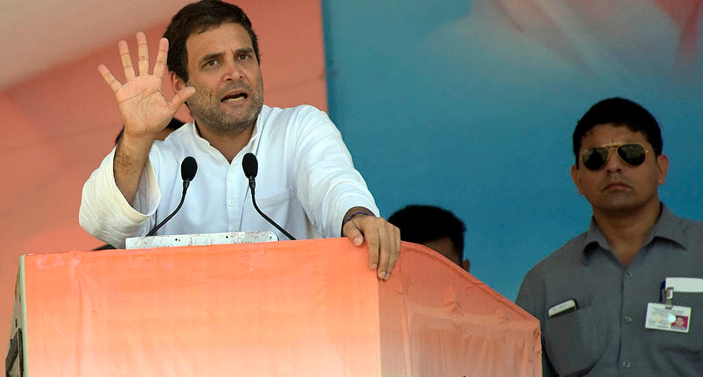Rahul taunts BJP on ‘Beta Bachao’ while Smriti, Shah lambast Cong for no development in Amethi 