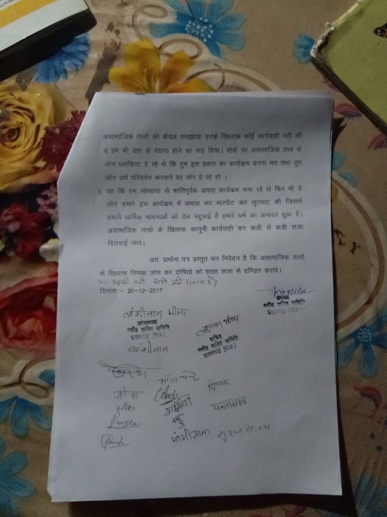 VHP men, accompanied by police, disrupt Christmas celebrations in Rajasthan’s Pratapgarh