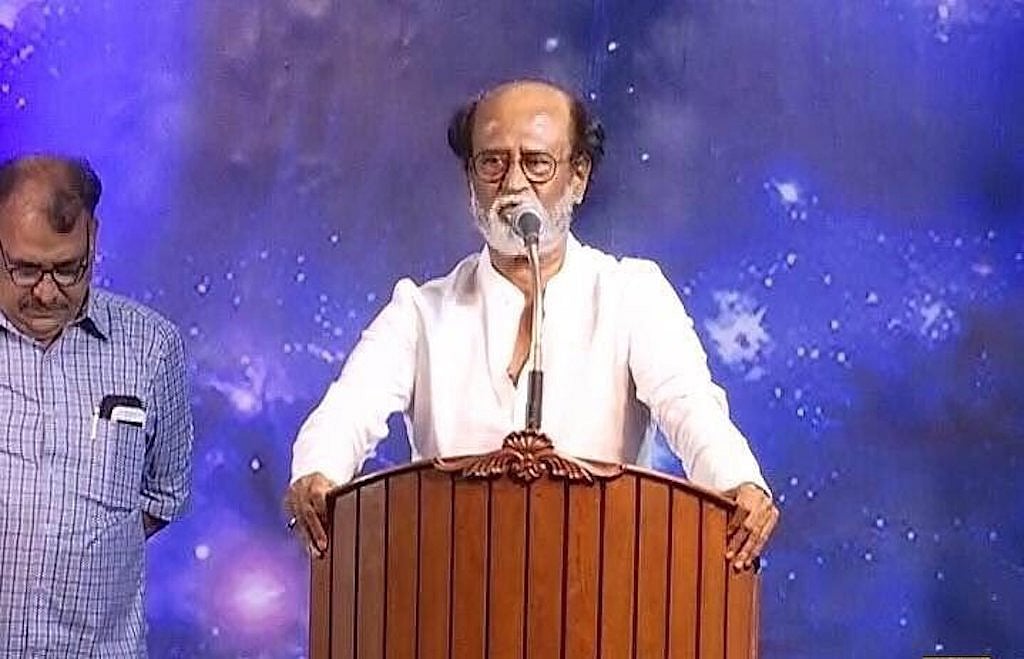 Superstar Rajinikanth announces his entry in the political battlefield