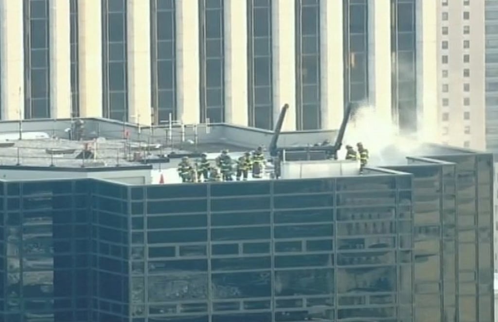 Fire breaks out on roof of Trump Tower