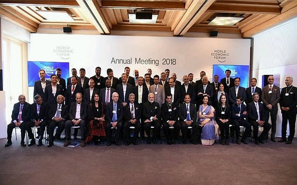 Did Indian Govt sponsor session at Davos?