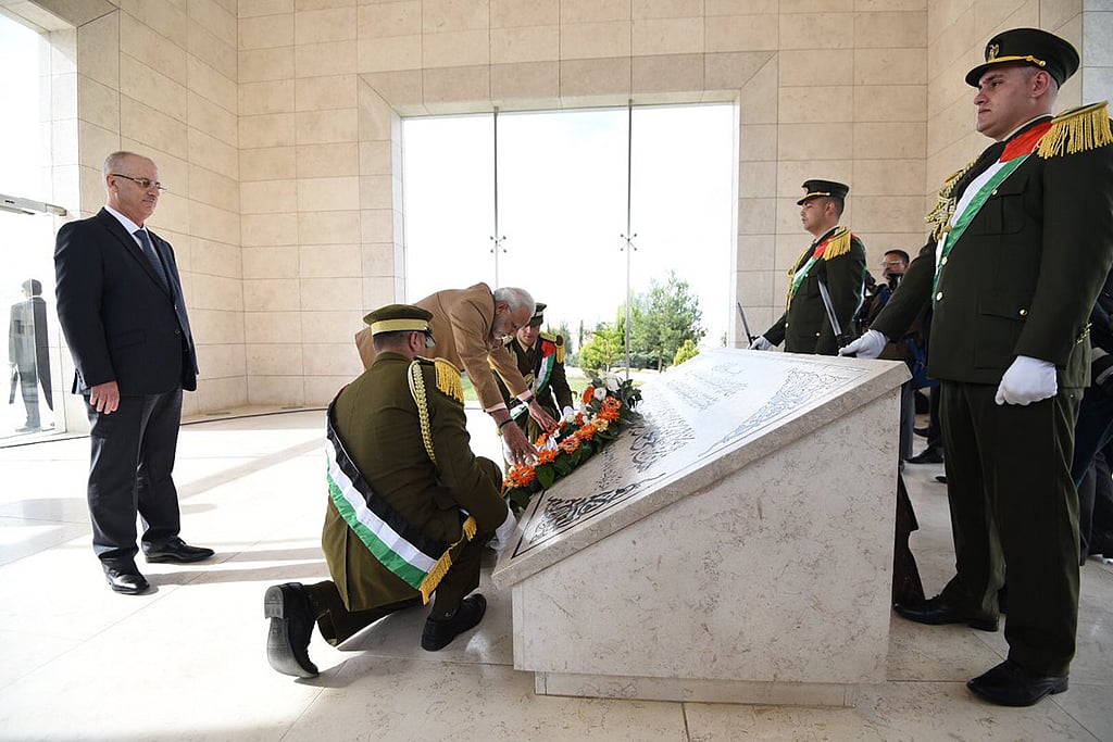 PM Modi reaffirms India’s commitment to Palestinian statehood
