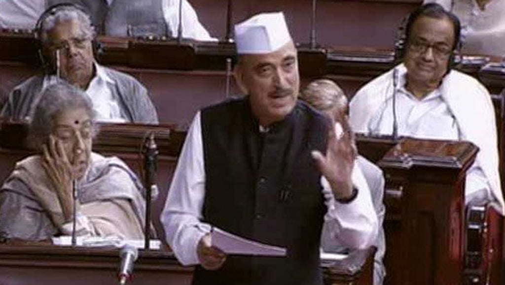 Ghulam Nabi Azad slams PM Modi’s politics of fear in the Rajya Sabha     