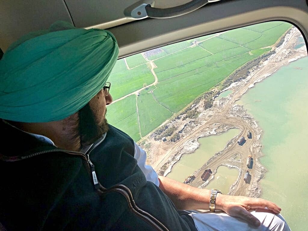 Punjab CM spots illegal mining from helicopter; orders probe
