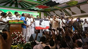 Dhinakaran launches new party AMMK, unveils party flag with Jayalalithaa’s image