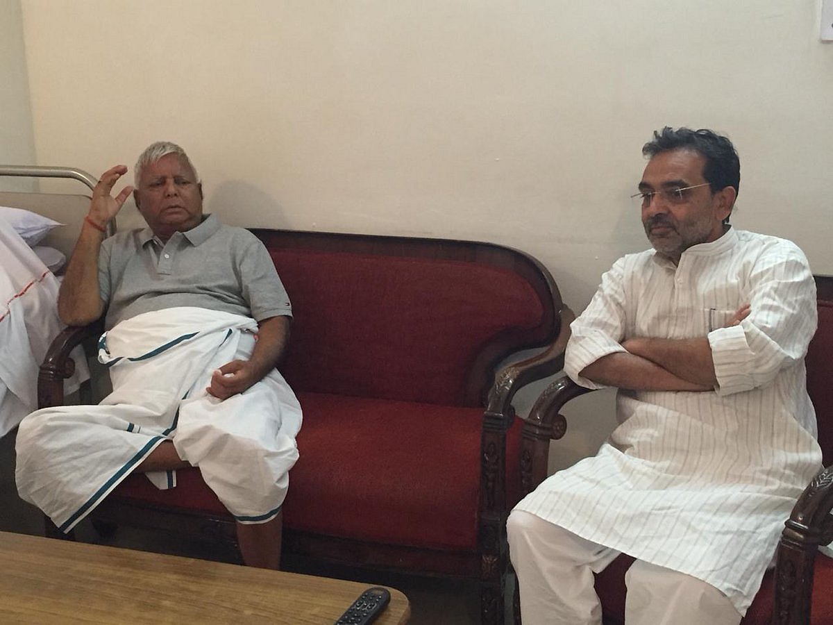 Modi ally Kushwaha meets Lalu; his  spokie  tells NH they share  same ideology