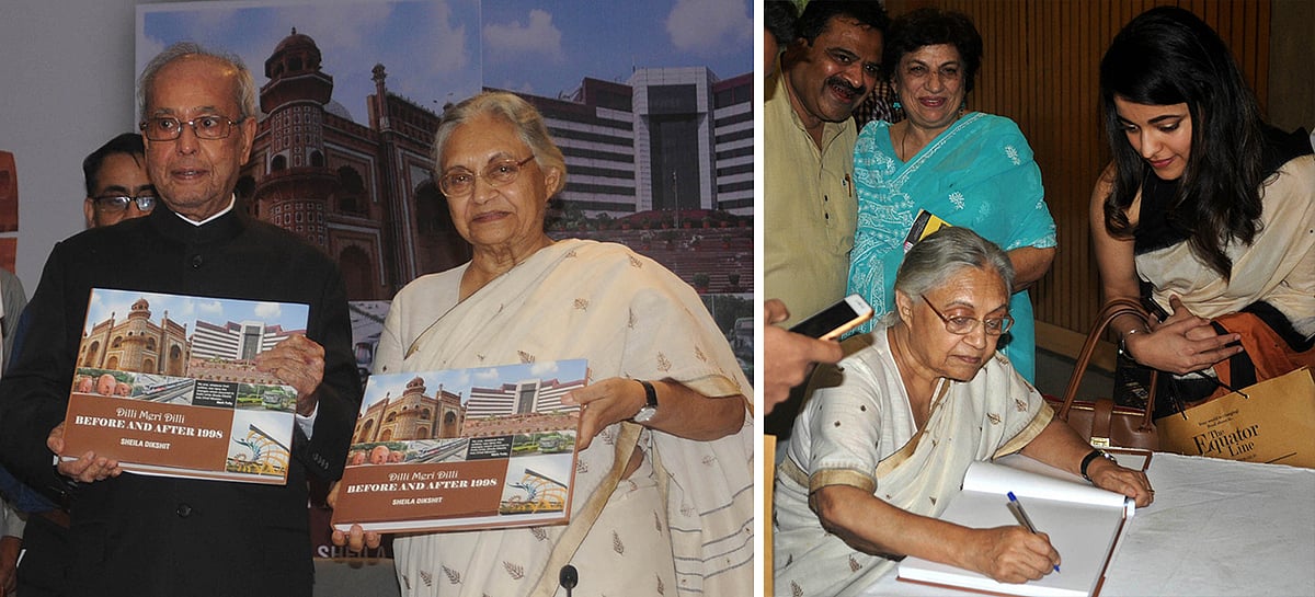 Pranab Mukherjee releases Sheila Dikshit’s book ‘Meri Dilli Meri’