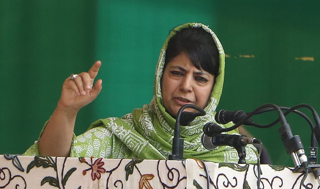 Mehbooba Mufti: BJP’s muscular policy not working in J&K, dialogue is the only way
