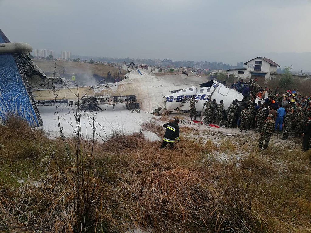 US-Bangla plane carrying 67 passengers crashes in Kathmandu