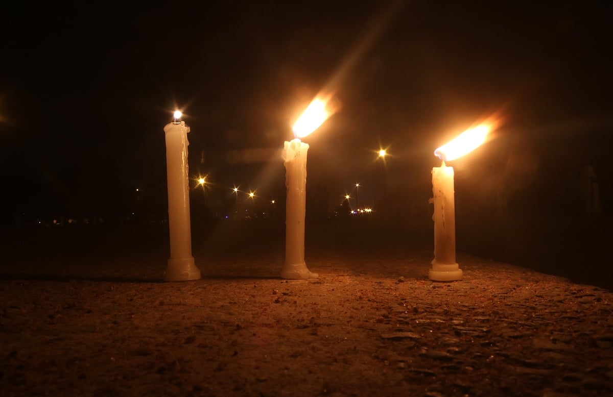 Candlelight march led by Congress President Rahul Gandhi in pictures