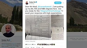 Congress leader tweets his degrees to PM Modi as Twitter challenges take off