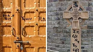 St Stephens’ College chapel vandalism; Shashi Tharoor dismayed, NSUI protests
