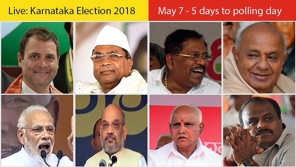 Live Updates: Karnataka Elections, May 7th: 5 days to polling day  