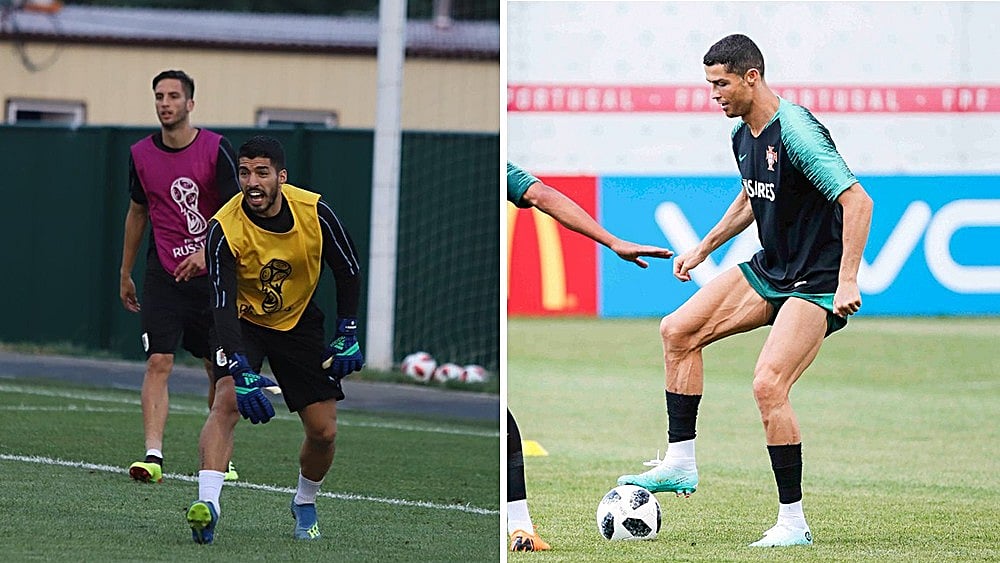 Twitter/@Uruguay/@selecaoportugal