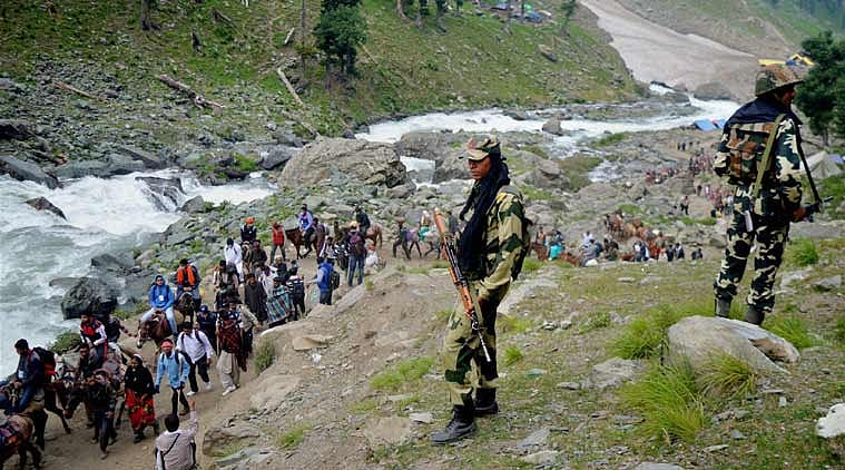 Largest-ever security cover for Amarnath yatra this year