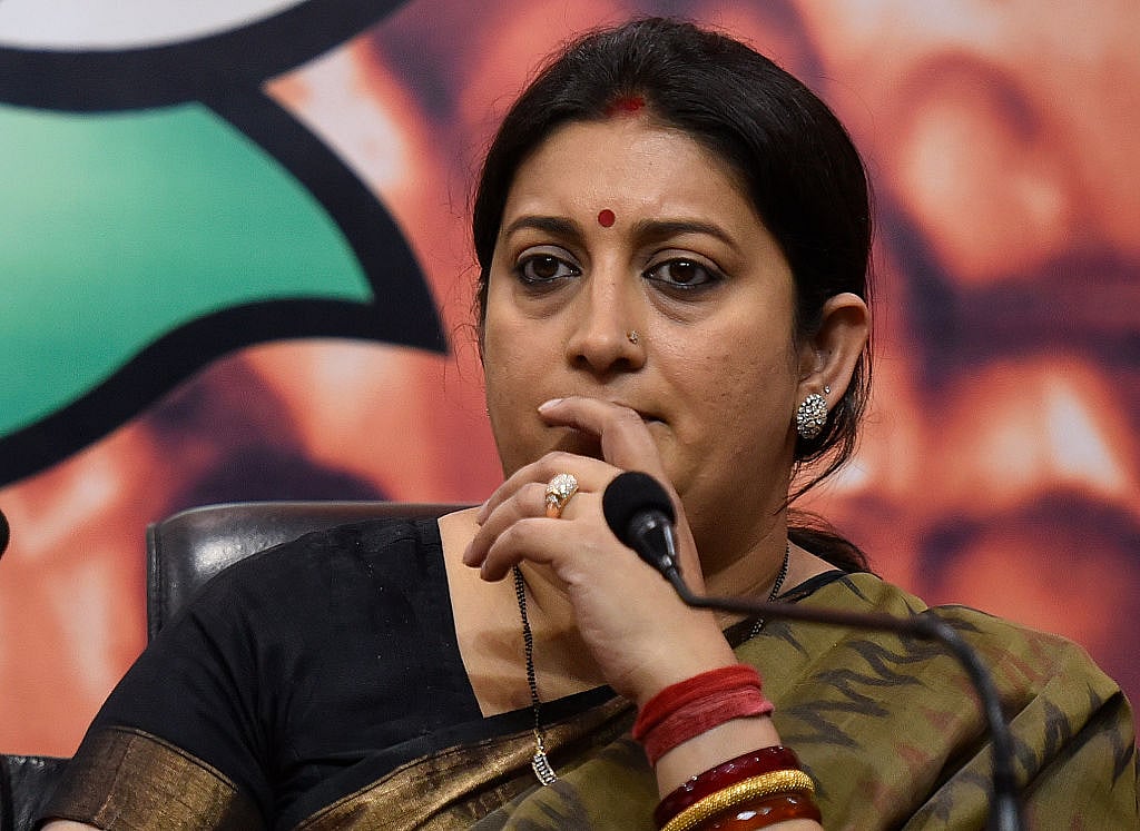 Smriti Irani dropped from NITI Aayog invitee list; Javedekar replaces her
